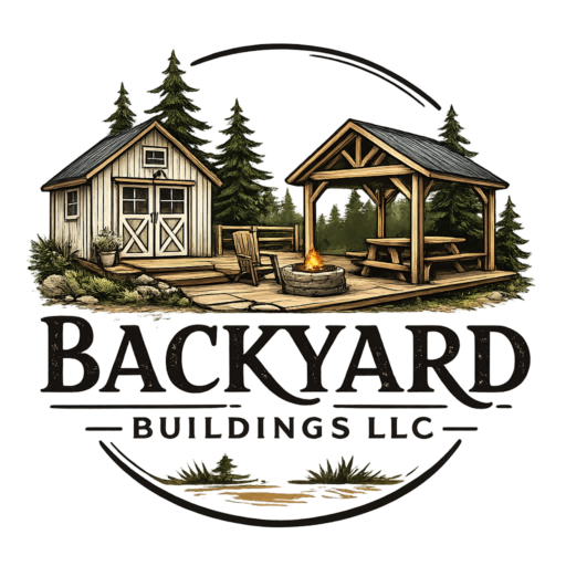 rustic backyard logo design